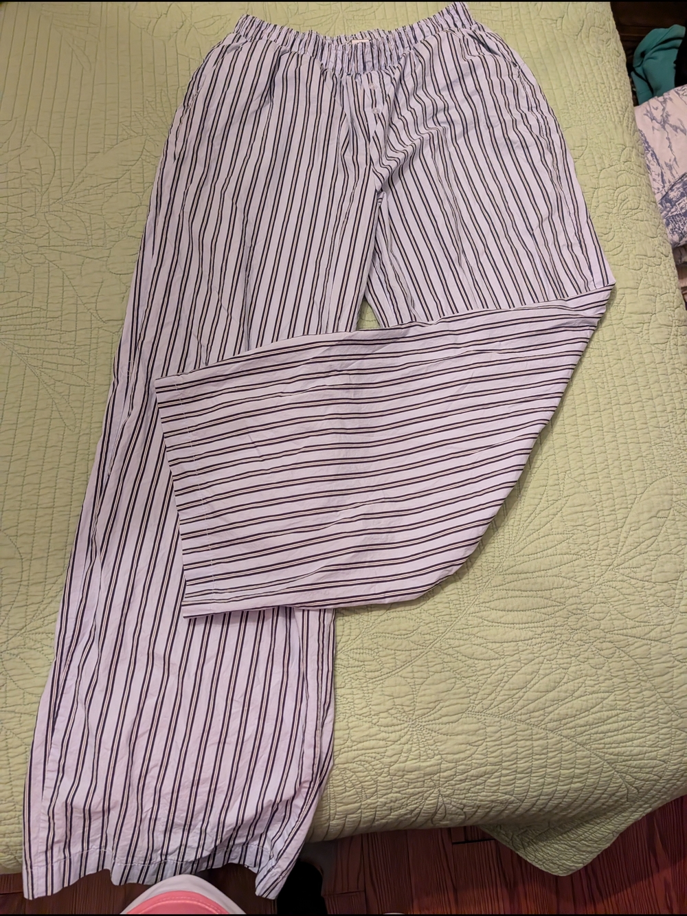 Cotton Striped Lounge Pants